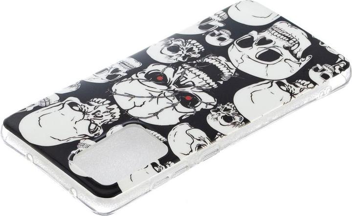Actual product image Cover-Discount Galaxy A52 - Fluorescent Silicone Case Skull and crossbones