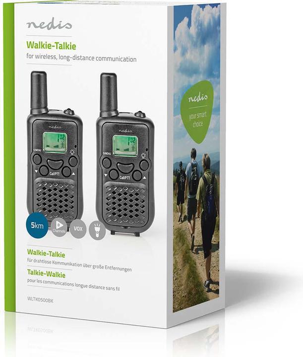Actual product image Nedis WLTK0500BK - vysílačka, 5 km, 2 ks (5 km)