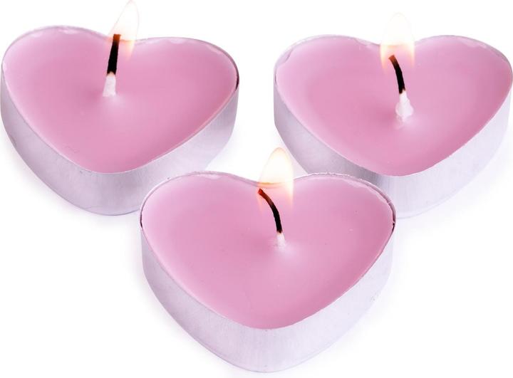Produktbild Pajoma Teelichter in Herzform Pink, 50 Stk (50 Stk.)