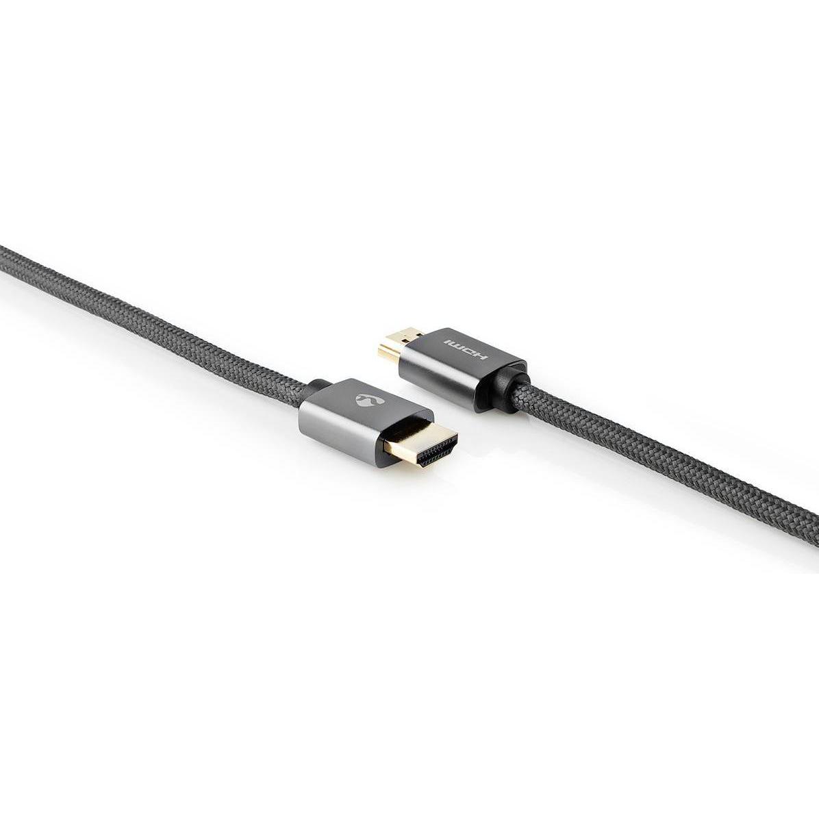 Nedis High Speed ​​HDMI ™ Kabel mit Ethernet HDMI™ Stecker HDMI™ Stecker 4K@30Hz ARC 18 Gb (10 m, HDMI), Video Kabel