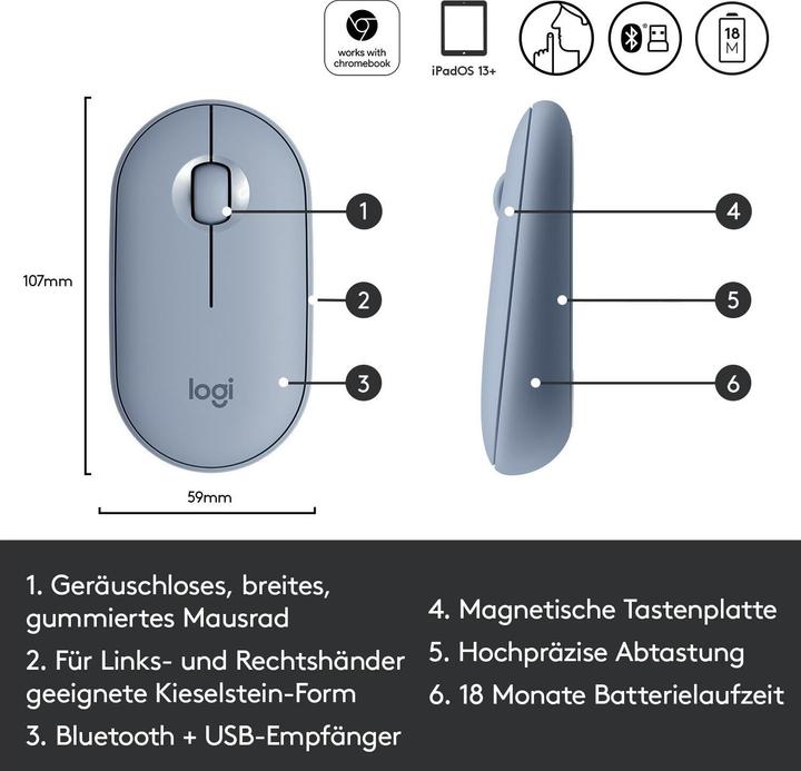 Image du produit Logitech Pebble M350 (Sans fil)