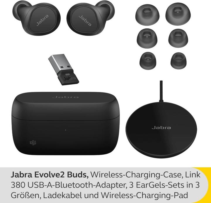 Immagine prodotto Jabra Evolve2 (Senza fili, USB-A, Cisco, Zoom)