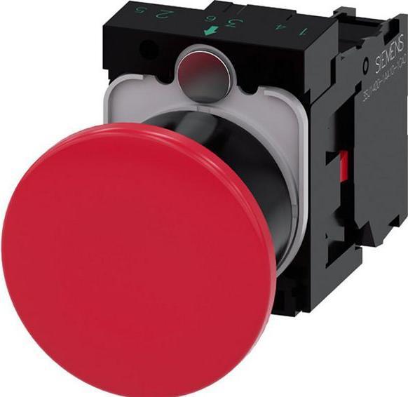 Siemens Mushroom pushbutton red 40mm 1NC