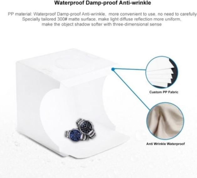 Immagine prodotto Puluz Photo Studio Box 20cm con illuminazione LED integrata (Ulteriori accessori)