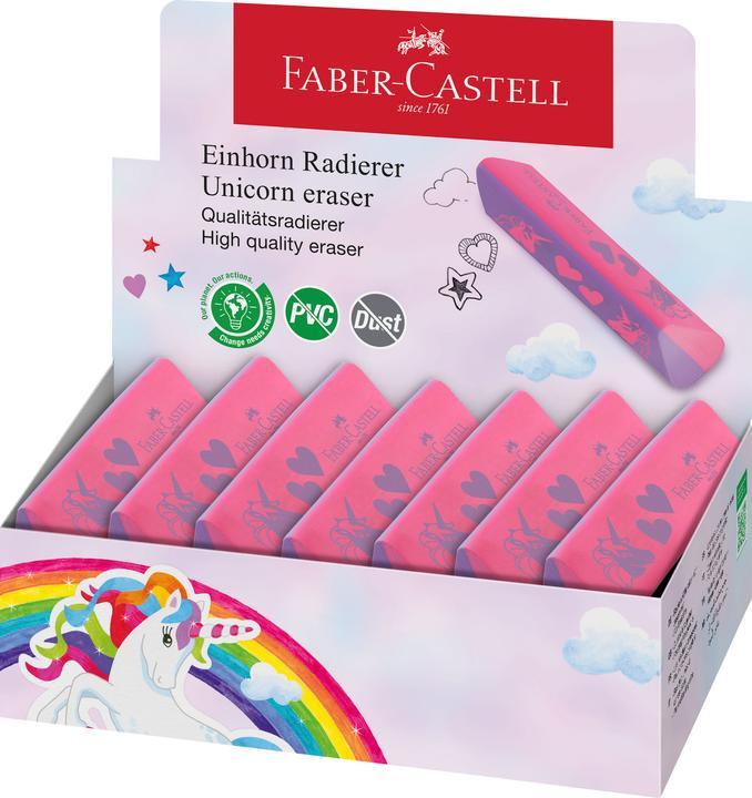 Faber-Castell Radierer PVC & Dust-free Einhorn 15 Stück