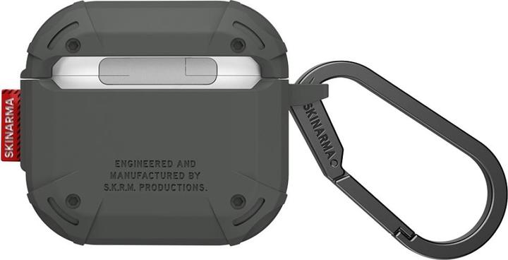 Actual product image Skinarma Case Mecha CE for AirPods 4 olive (Headphone sleeve)