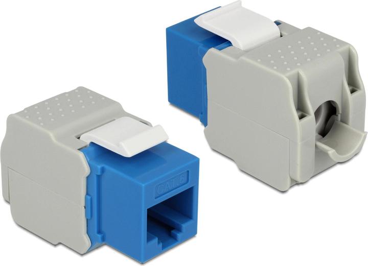 Produktbild Delock Keystone Modul Cat.6, UTP, blau (Keystone Modul)