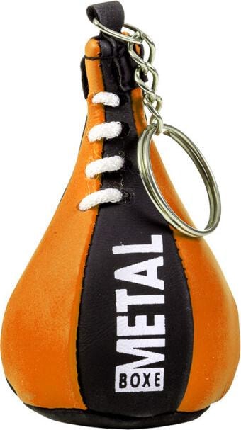 Metal Boxe Porte Cles Mini Poire Noir/Orange