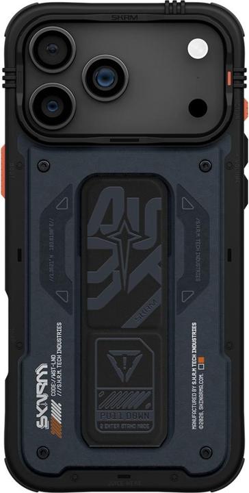 Actual product image Skinarma Etui Aegis do iPhone 17 Pro Max Magnetic Charging + Grip Stand granatowy (Apple iPhone 17 Pro Max)