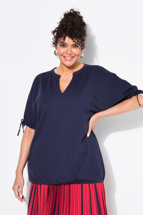 Produktbild Ulla Popken Sweatshirt, Oversized, Tunika-Ausschnitt, Halbarm (62)