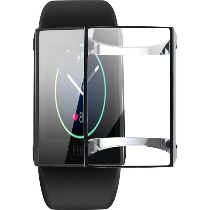 Thumbnail - Cover-Discount Fitbit Charge 4 - Gummi Schutz Case schwarz, Smartwatch Zubehör, Schwarz