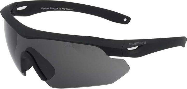 Actual product image Swiss Eye Glasses Raptor Pro rubber black laser lens 694/830-860/1064 green
