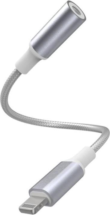 Hoco UPA19 Cavo Da Lightning A Jack 3.5 Mm, 1 Metro, Nero Intrecciato, Convertitore Audio Digitale Per IPhone E IPad