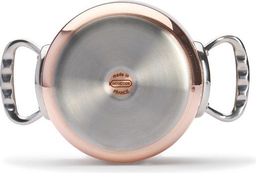 Image du produit de Buyer Prima Matera Marmite à légumes avec couvercle à induction (16 cm, Casserole, Acier inoxydable, Cuivre)