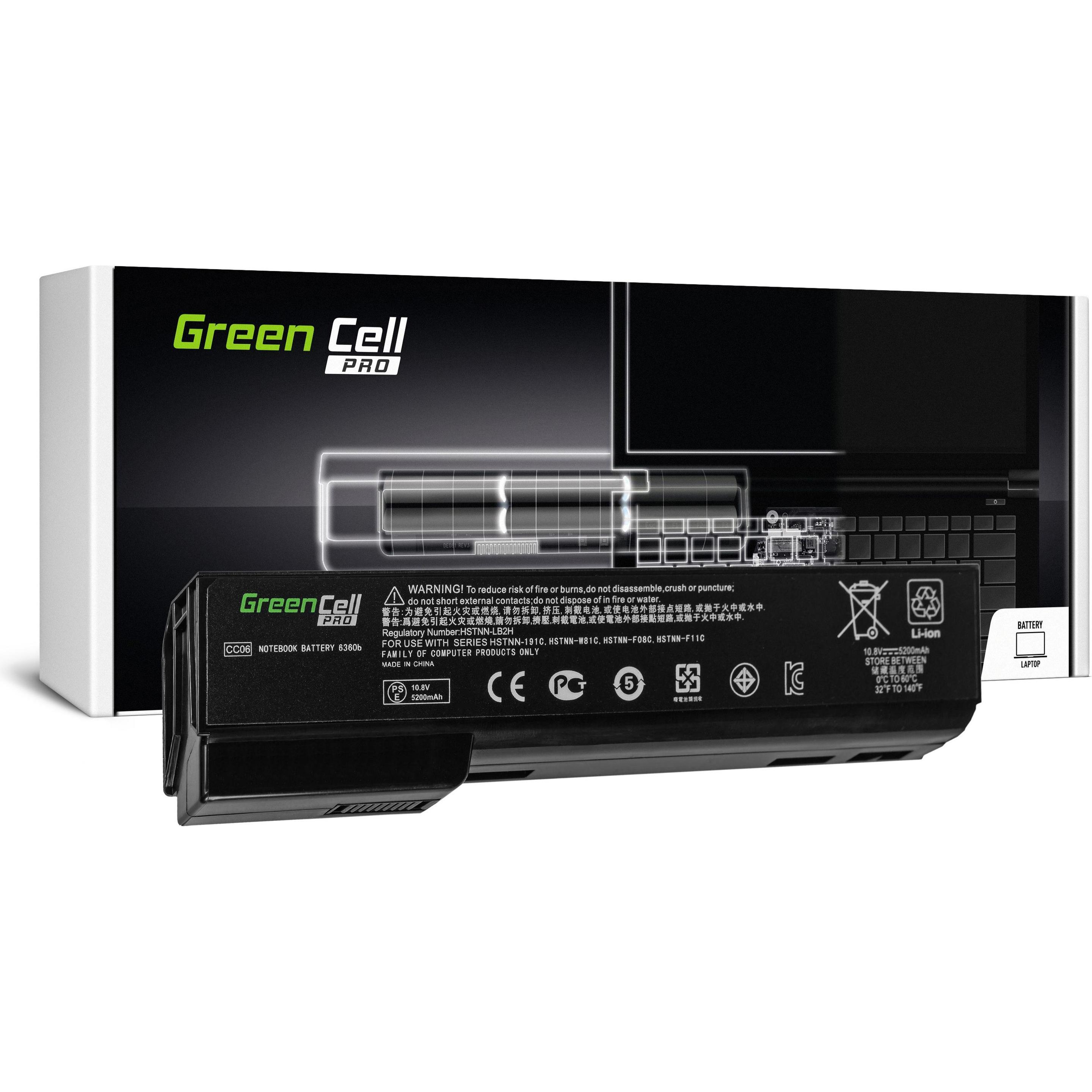 GreenCell Cell HP50PRO Notebook-Ersatzteil Akku (6 Zellen, 5200 mAh), Notebook Akku, Schwarz