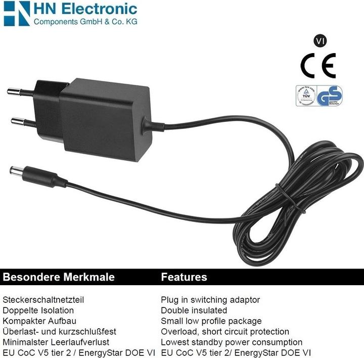 Immagine prodotto Gequdio HN-Alimentatore compatibile con Yealink, Snom, FAV