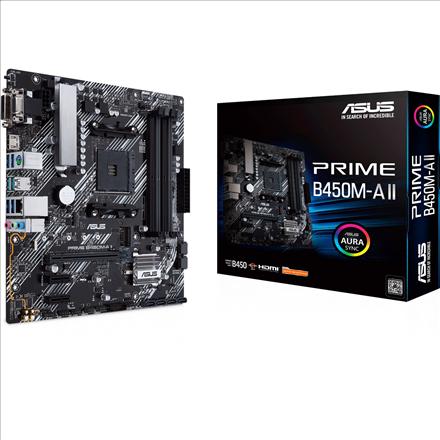 Productafbeelding ASUS PRIME B450M-A II (AM4, AMD B450, mATX)