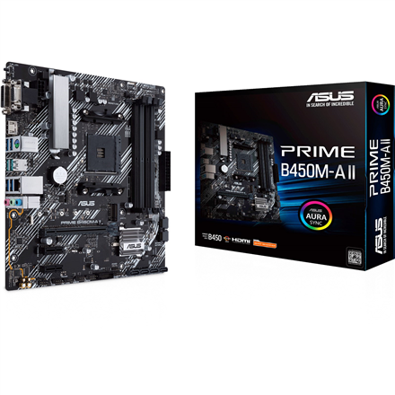 Actual product image ASUS PRIME B450M-A II (AM4, AMD B450, mATX)
