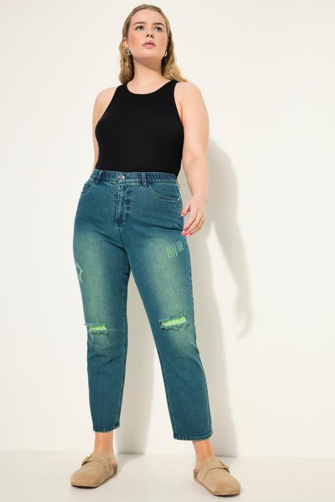 Produktbild Studio Untold Mom-Jeans, Wide Legs, Neon destroyed, 5-Pocket (42)