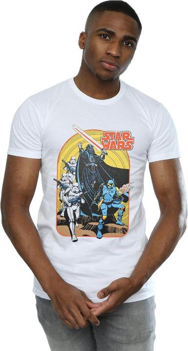 Immagine prodotto Star Wars Vintage Comic Scene Maglietta Uomo (S)