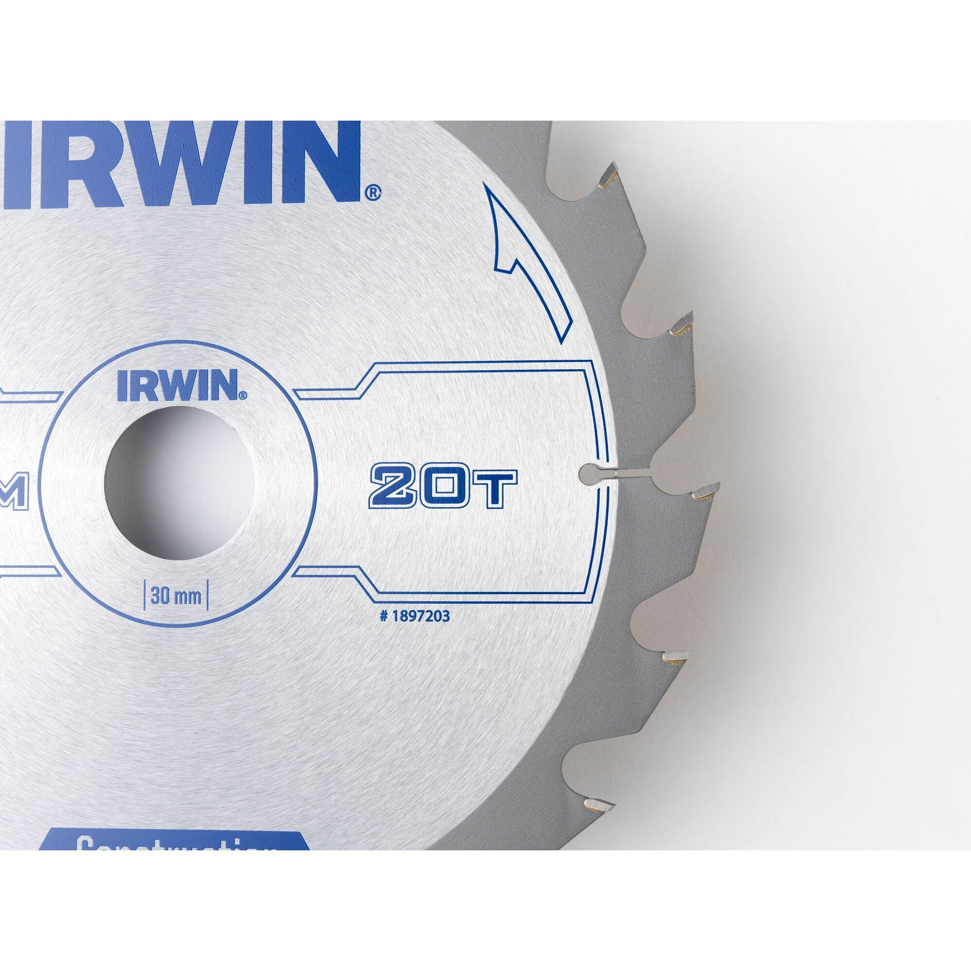 Thumbnail - Irwin, Sägeblatt, IRW1897203 210 x 30 mm 20Teeth Kreissägeblatt mit ATB Mahlgrössen Zahn