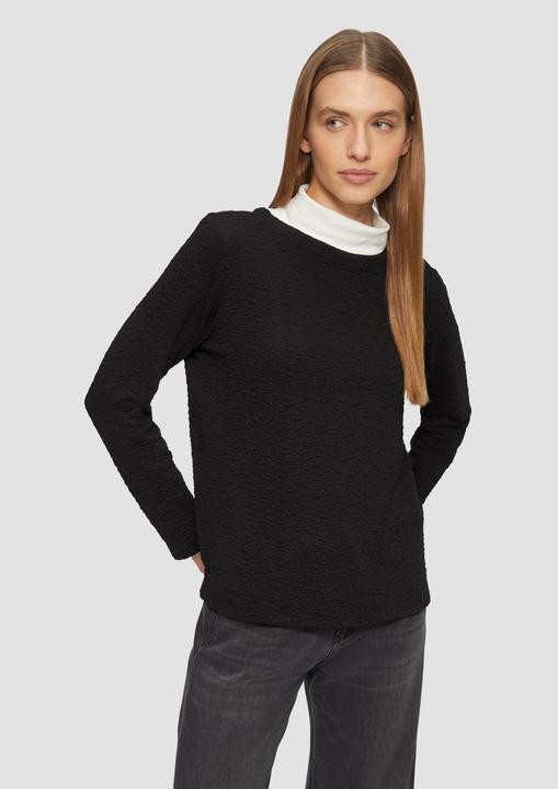 Produktbild S.Oliver Sweatshirt Strukturiertes Sweatshirt mit Rundhalsausschnitt (42)