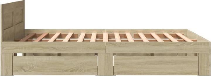 Actual product image VidaXL Bed frame with headboard (150 x 200 cm)