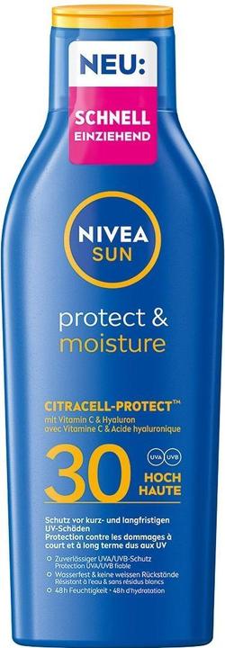 Produktbild NIVEA Protect und Moisture (Sonnenmilch, SPF 30, 200 ml)