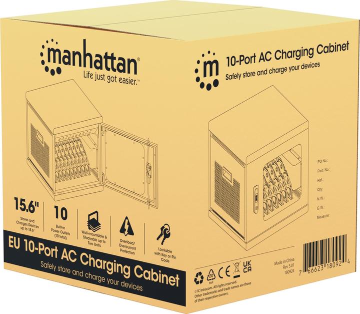 Actual product image Manhattan Charging cabinet with 10 sockets