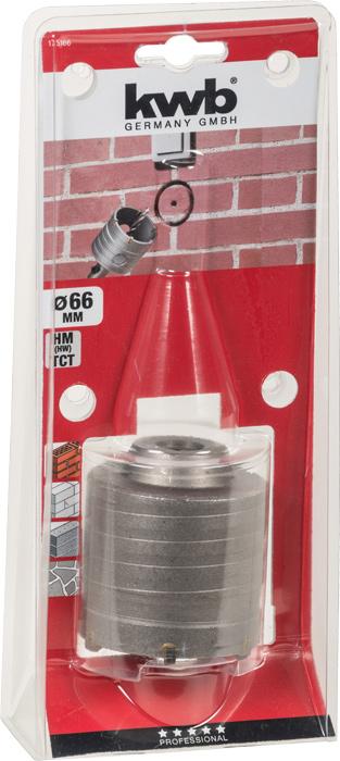 Actual product image kwb Hollow drill bit carbide 66mm (68 mm)