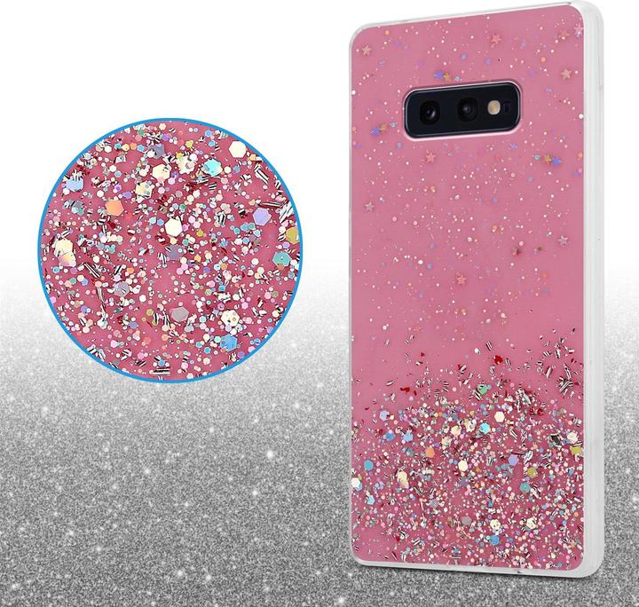 Actual product image Cadorabo TPU cover sparkling glitter (Samsung Galaxy S10e)