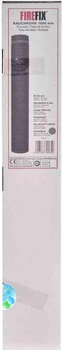 Productafbeelding FireFix RD150/1 Kachelpijp van 2 mm dik staal (rookkanaal) met een diameter van 150 mm, voor houtkachels en