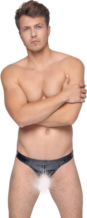 Actual product image Black Level Vinyl briefs (M)