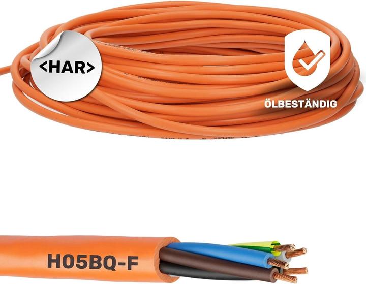 Produktbild Lapp 10 Meter 0013611 ÖLFLEX 550 P / H05BQ-F 3x1 mm² Anschlusskabel mit Schutzleiter I für Baumaschi (10 m)