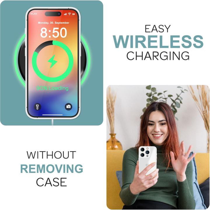 Actual product image Nalia Matte hybrid cover semi-transparent (Apple iPhone 16 Pro)