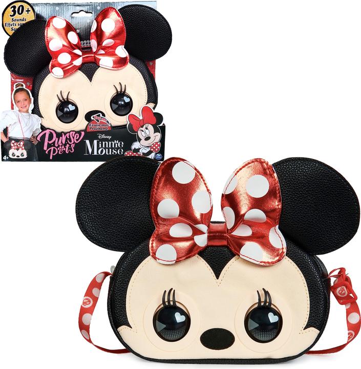 Productafbeelding Spin Master Purse Pets, Disney Minnie Mouse, giocattolo interattivo e borsetta con oltre 30 suoni e reazioni, bo