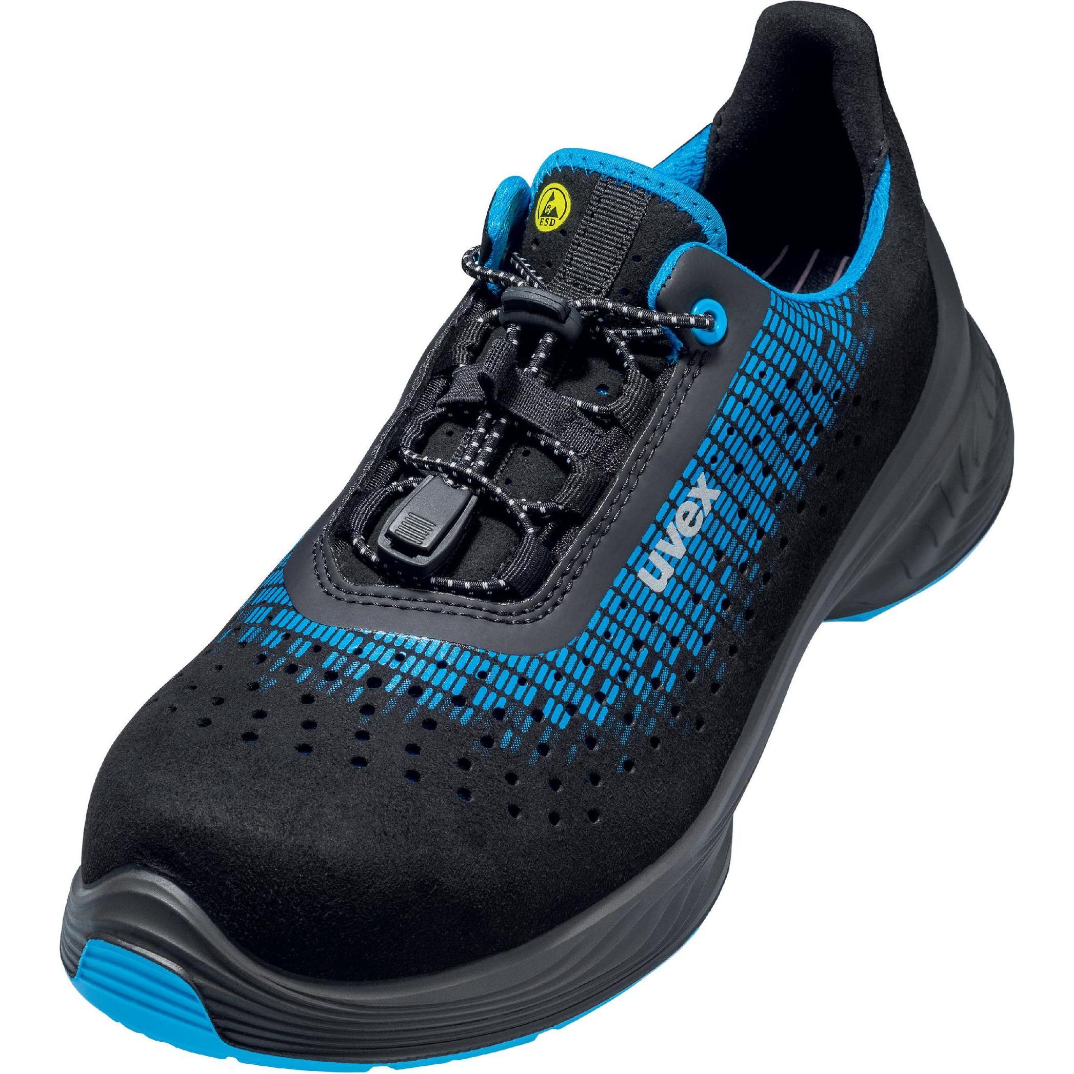 Uvex Safety, Sicherheitsschuhe, 6829039 Sicherheitshalbschuh S1 Schuhgrösse (EU): 39 Blau, Schwarz 1 Paar (S1, 39)