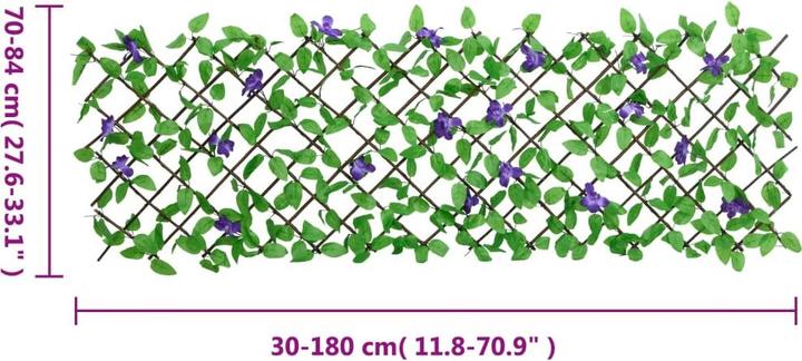 Produktbild vidaXL Rankgitter mit künstlichem Efeu