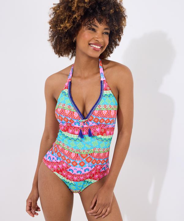 Actual product image Joe Browns Patchwork Tassel Trim Swimsuit (40)