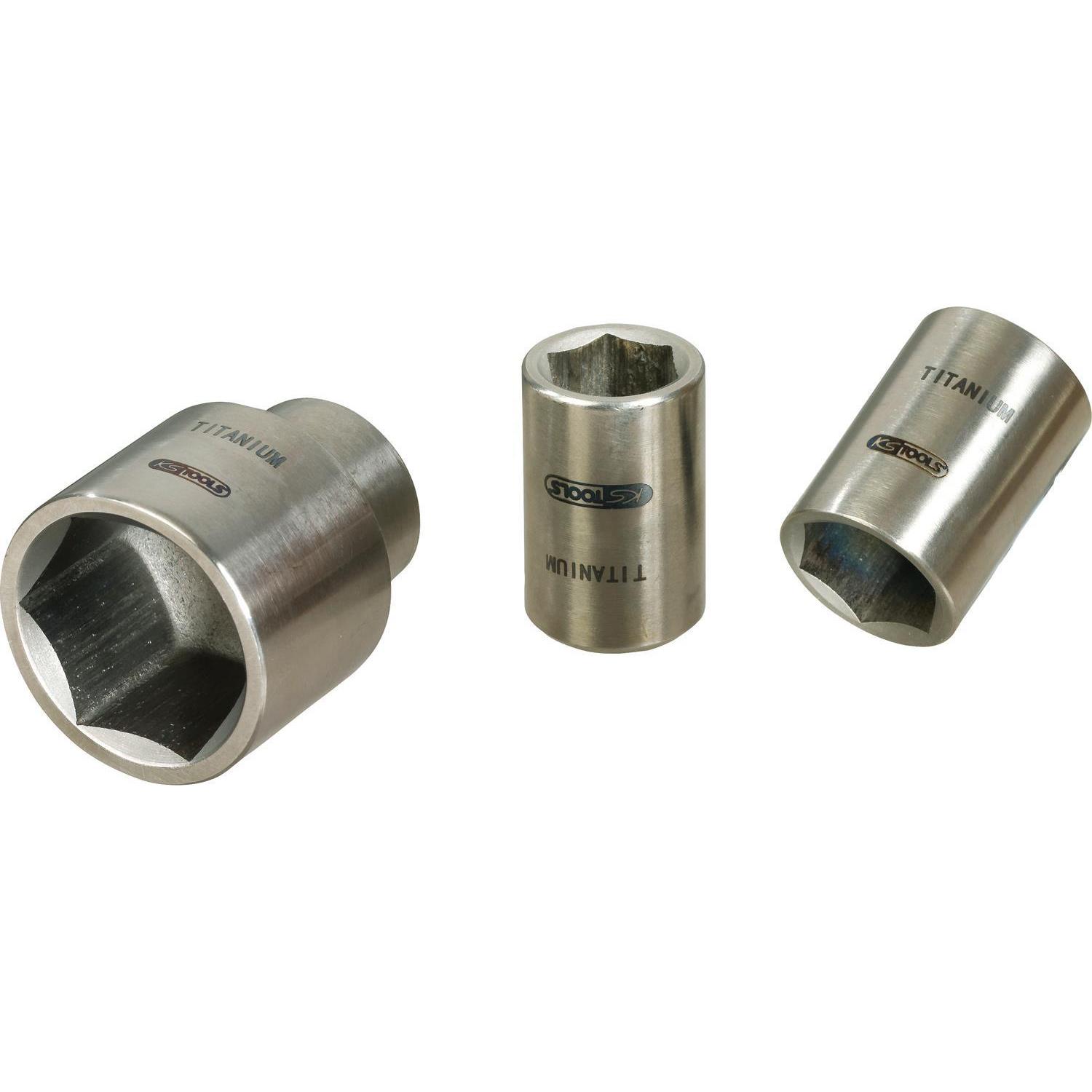 KS Tools, Steckschlüssel + Stecknuss, 3/8" TITANplus Sechskant-Stecknuss (18 mm)