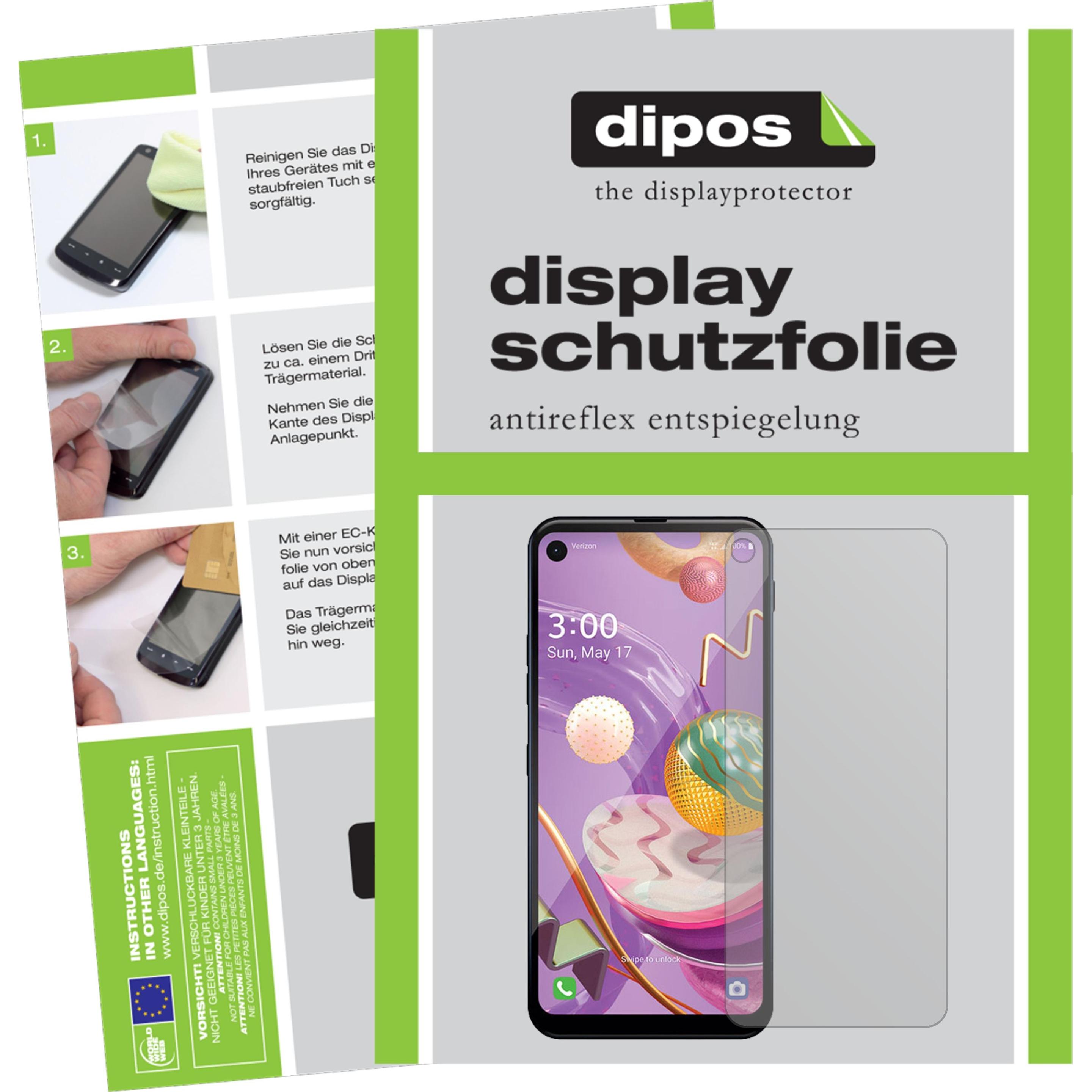 Thumbnail - Dipos Displayschutzfolie Antireflex (6 Stück, LG Q70), Smartphone Schutzfolie, Transparent