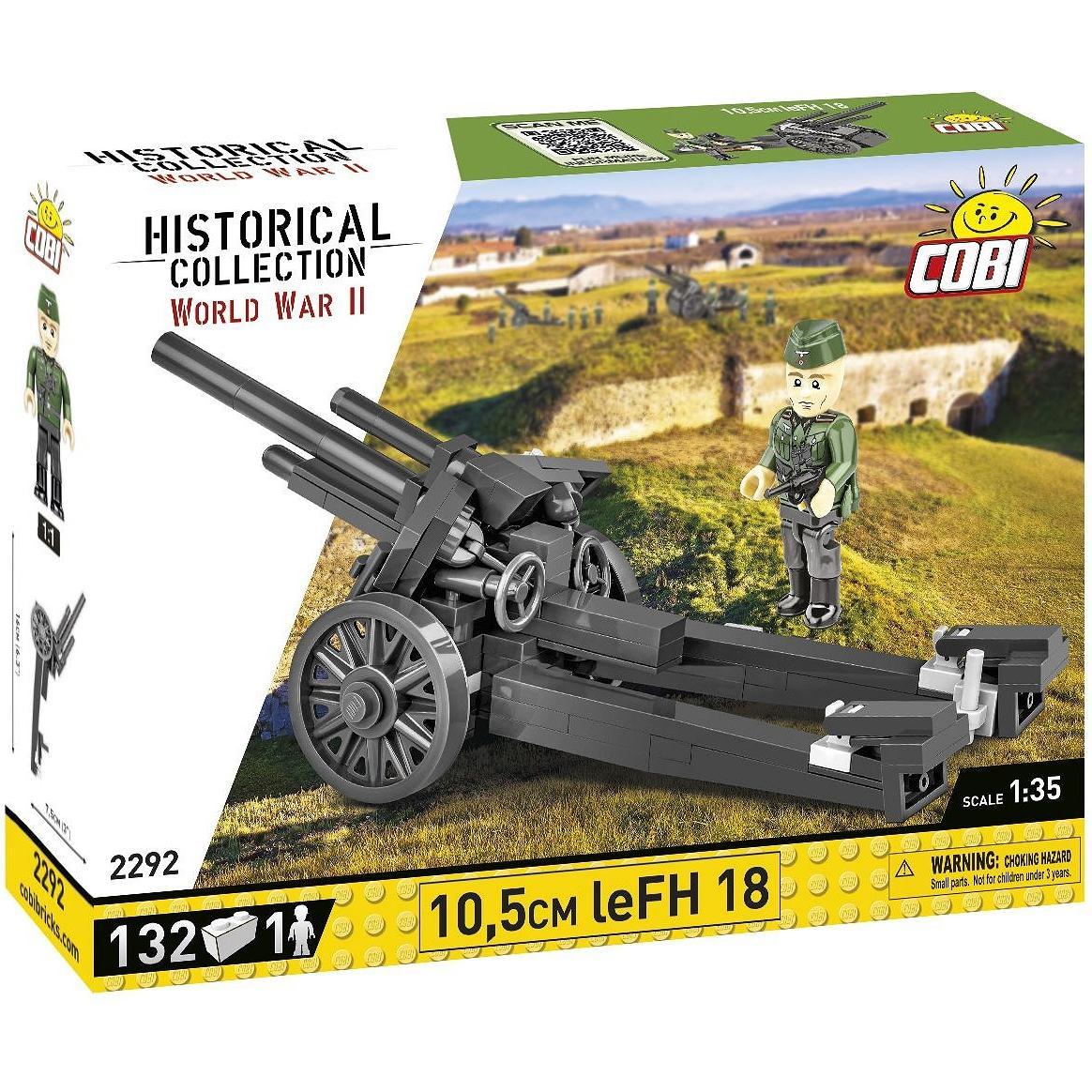 Cobi 10,5 CM LEFH 180- Modell, 130 Teile