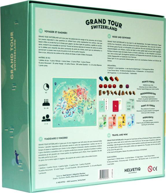 Actual product image Helvetiq Grand Tour Switzerland (German, French, Italian, English)