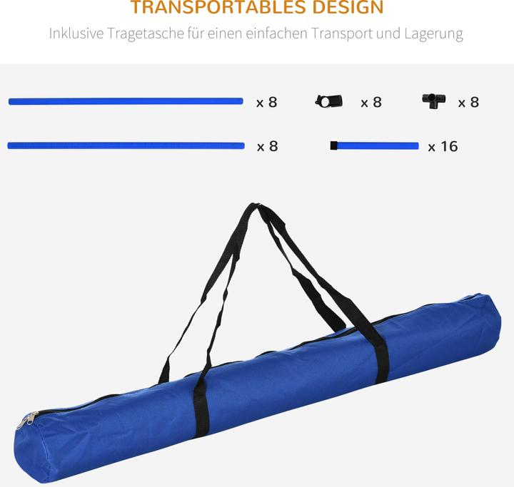 Produktbild PawHut Agility Hürdenset als 4er Set (Agility)