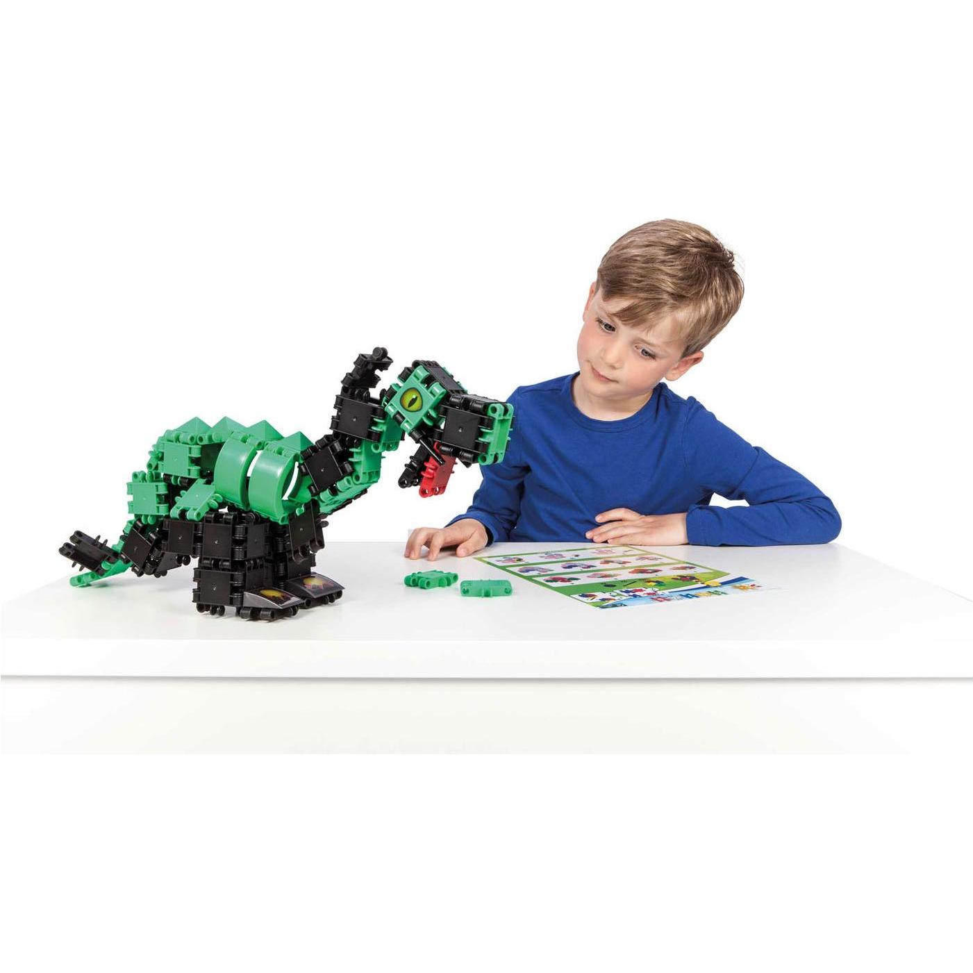 Thumbnail - Clics Box Dino 150 Teile Bausatz mit Zubehör und Sticker ab 6 Jah