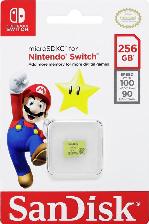 Produktbild SANDISK Nintendo Switch Card (256 GB, microSDXC, U3, UHS-I)
