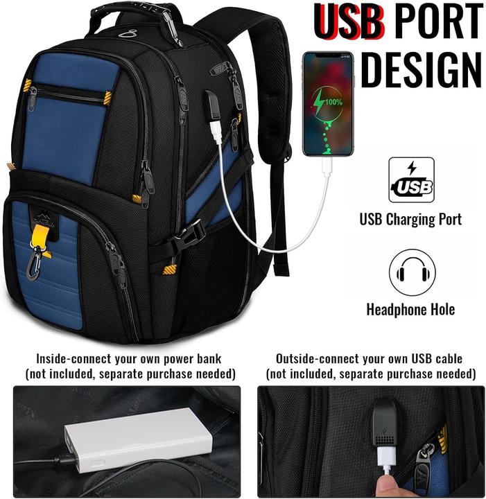 Image du produit Matein Herrenrucksack mit USB-Port (55 l)