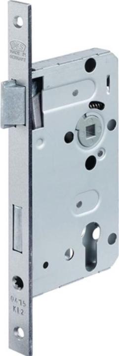 BKS Zimmertür-Einsteckschloss 0415 PZW 20/ 55/72/8 mm DIN links silber käntig Klasse 2 Zinkdruckgruss (Einsteckschloss)
