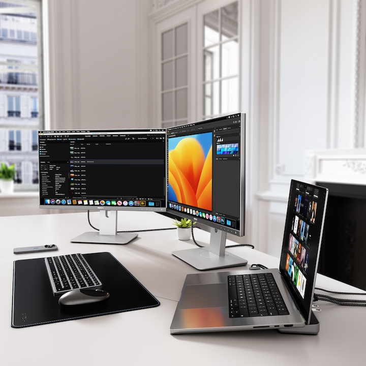 Actual product image Satechi Dual Dock Stand (USB-C, 9 Ports)