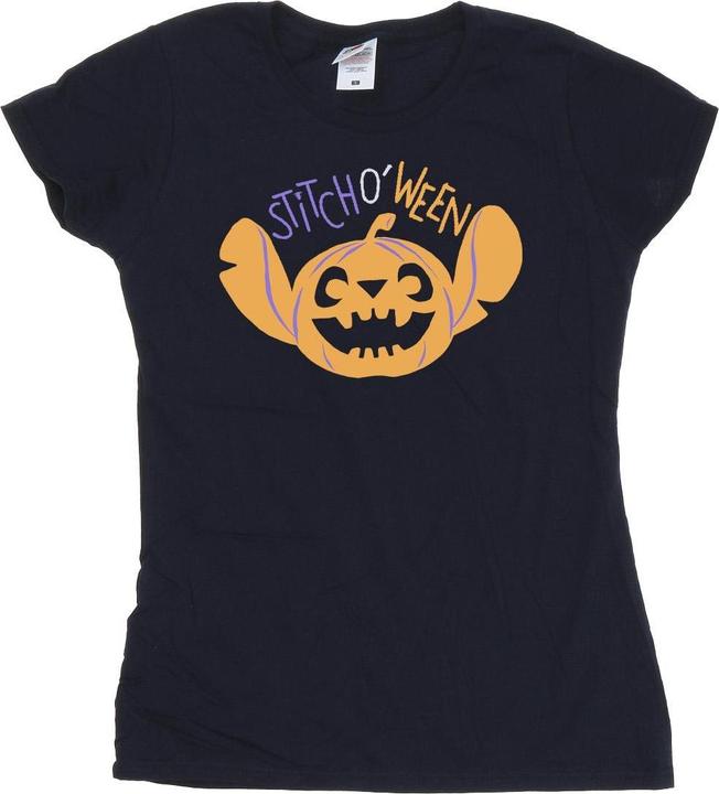 Actual product image Lilo & Stitch Womens/Ladies Stitch O Ween Cotton T-Shirt (L)